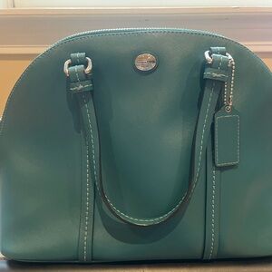 Coach Green Satchel Bag